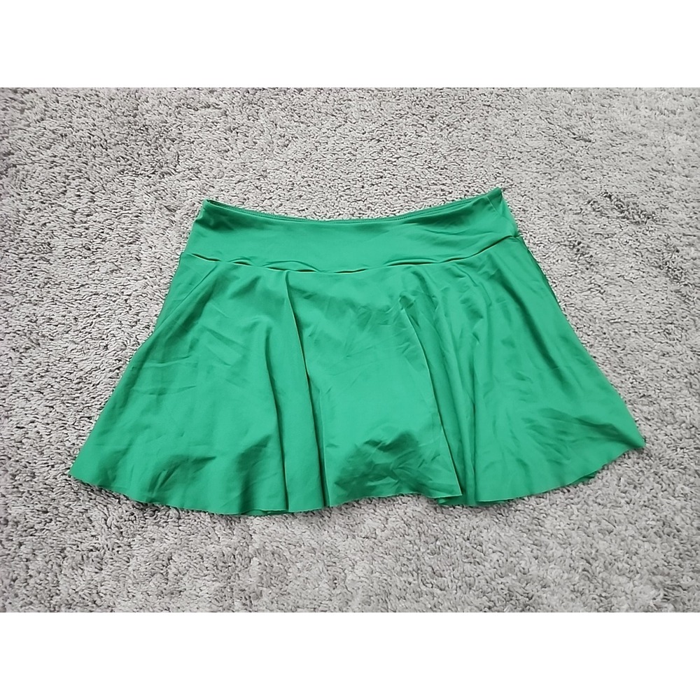 SHEIN Skort Womens XL 12 Green Elastic Waist Athletic Activewear Swimwear